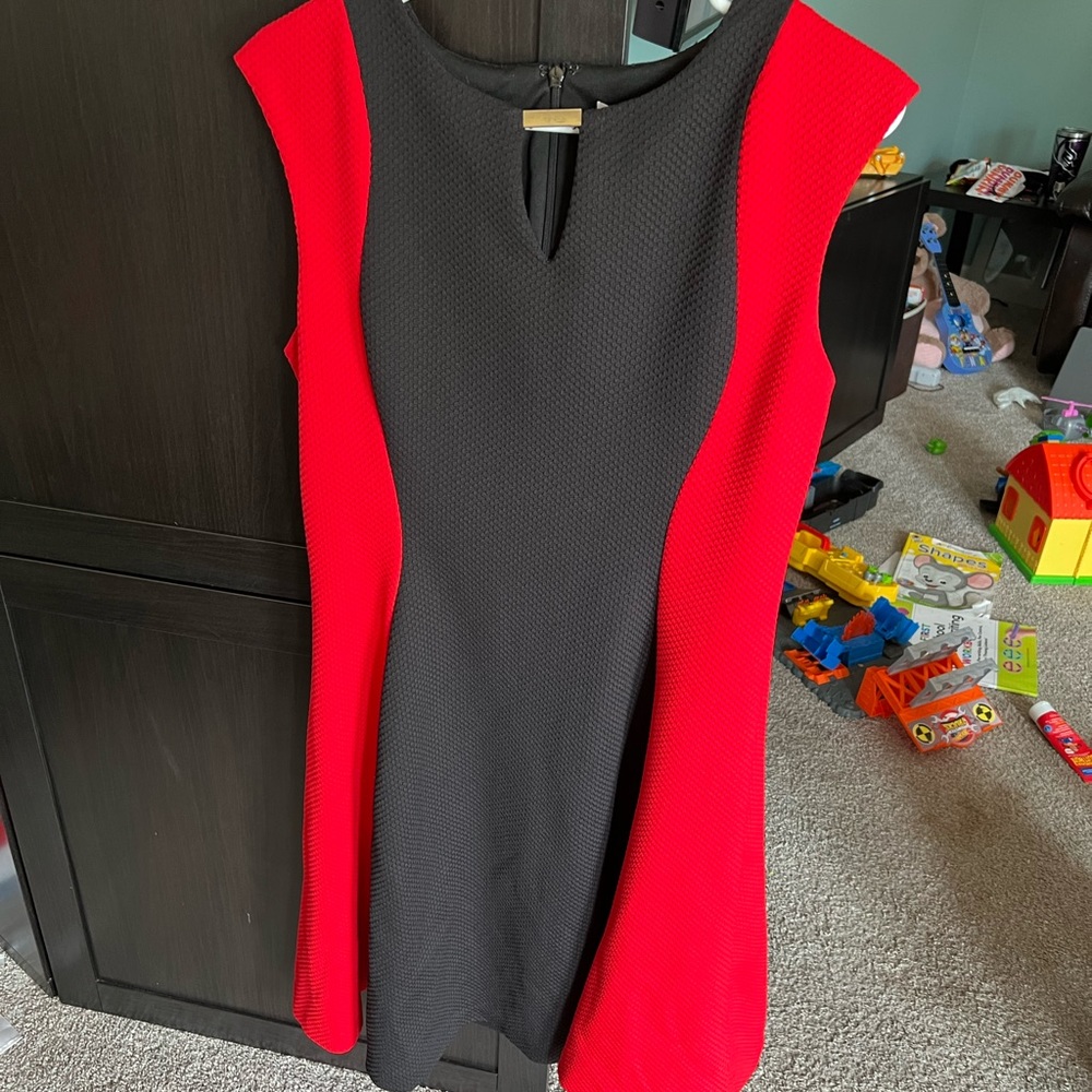 Beautiful Black & Red Womens Cocktail Dress / Summer Dress / Date Night, Size 12